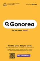 incorrect spelling of gonorrheoa